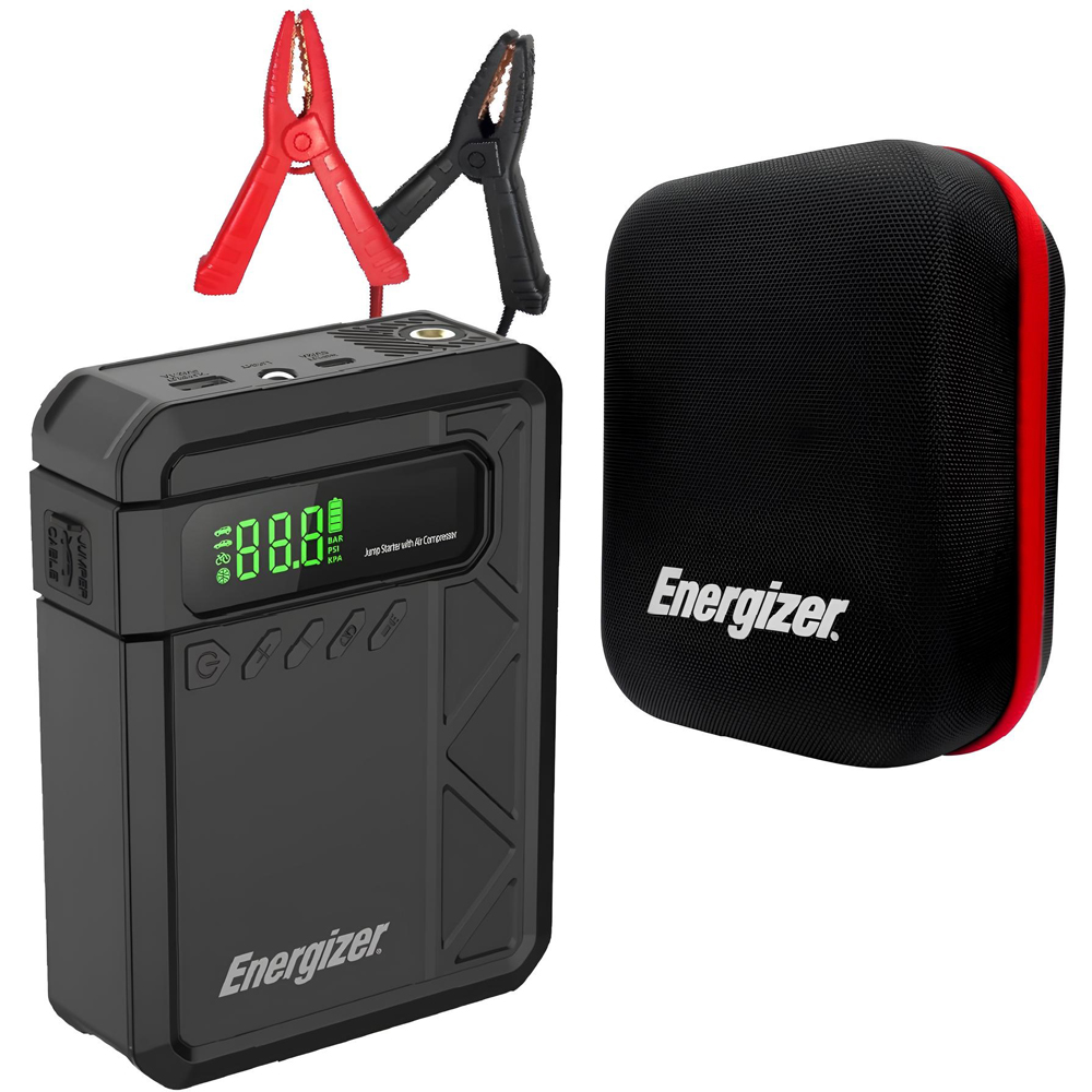 Автомобільний Jump Starter 10000mAh 37W USB-C,USB-A, 160 PSI, ліхтар 2W Energizer (JE10001JP)