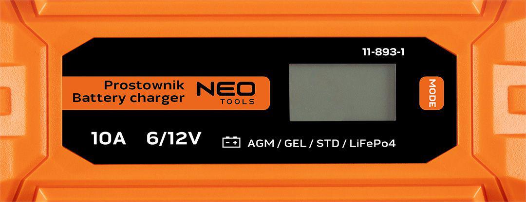 Зарядний пристрій NEO Tools 11-893
