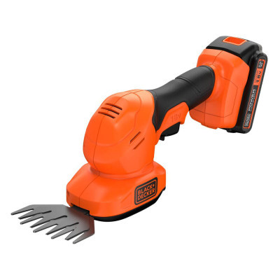 Кущоріз Black&Decker 18 В, 2Ah, насадки- 20 см/8 мм, 10 см/18 мм, (BCSS18D1)
