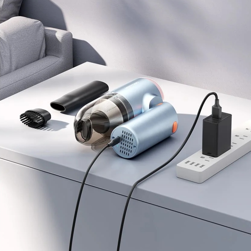 Автомобільний пилосос Vention 5000Pа 70W Li-Ion USB-C 4000мА/г синій (KRAL0)