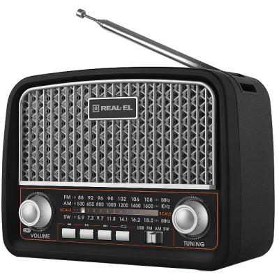 Портативний радіоприймач REAL-EL X-520 Black