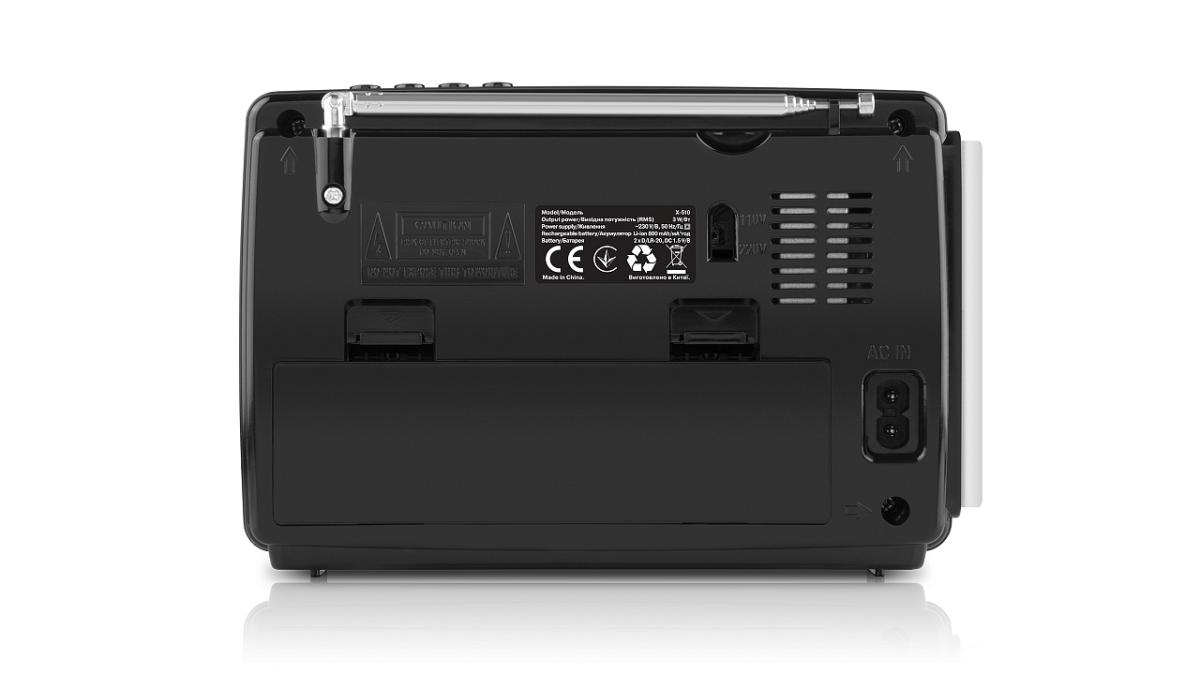 Портативний радіоприймач REAL-EL X-510 Black (EL121800003)