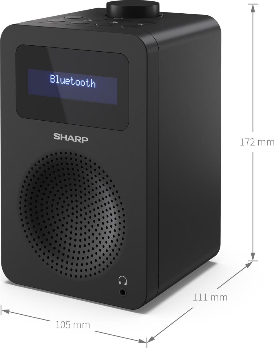 Радіоприймач Sharp DR-430 Black (DR-430(BK))