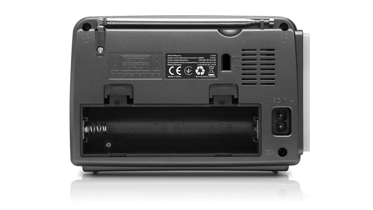 Портативний радіоприймач REAL-EL X-525 Grey (EL121800004)