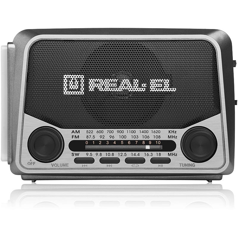 Портативний радіоприймач REAL-EL X-525 Grey (EL121800004)