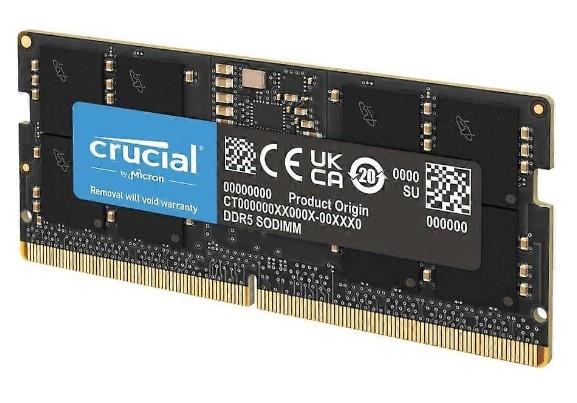 Модуль пам`ятi  CRUCIAL 16GB DDR5-5600 SO (CT16G56C46S5) (CT16G56C46S5) (1572615)