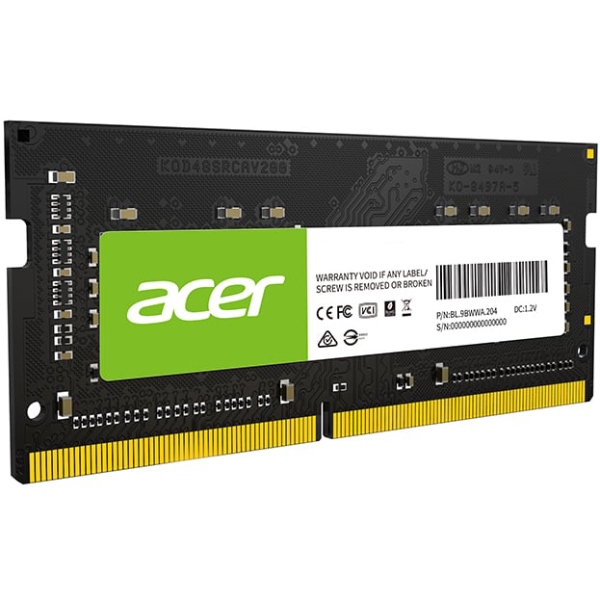 Модуль пам`ятi SoDIMM 16Gb DDR4 3200 MHz Acer SD100, Retail (BL.9BWWA.213)