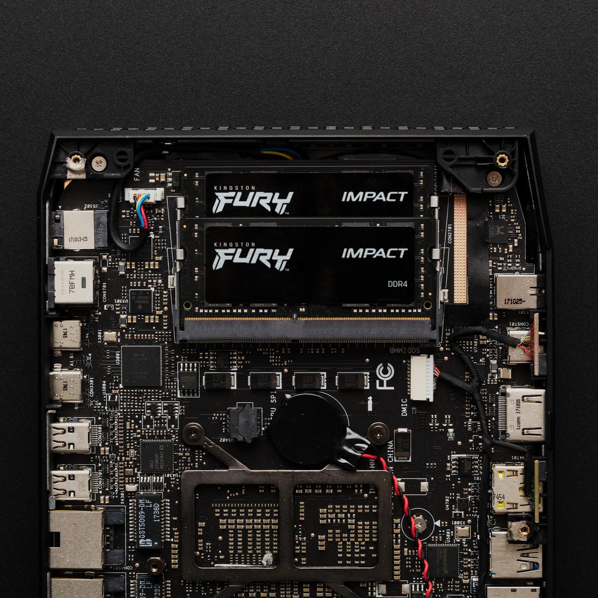 Модуль пам'яті для ноутбука SoDIMM DDR4 64GB (2x32GB) 3200 MHz Fury Impact Kingston Fury (ex.HyperX) (KF432S20IBK2/64)