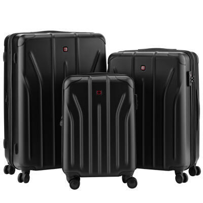 Набір валіз Wenger, Oryson 3 в 1, (S,M,L), пластик, 4 колеса, чорний (653171)