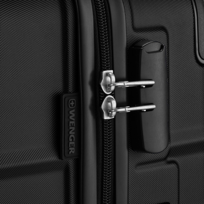 Валіза Wenger, Amplar, велика, пластик, 4 колеса, чорна (653140)